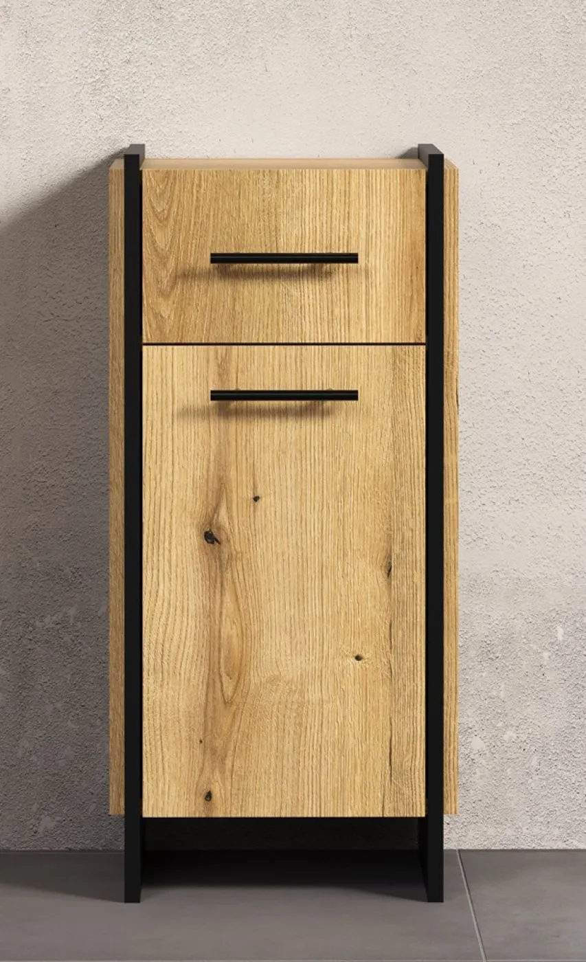 Unterschrank Safiya | Evoke Eiche / Schwarz