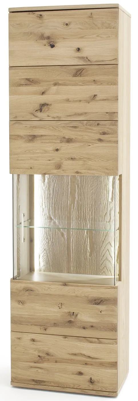 Vitrine 2 Santori | Eiche Bianco | LED Beleuchtung