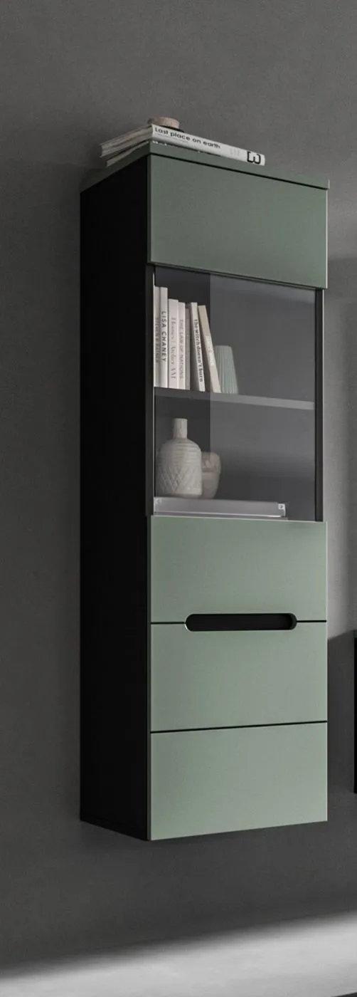 Vitrine Canu | Smoke Green / Basalt Grau