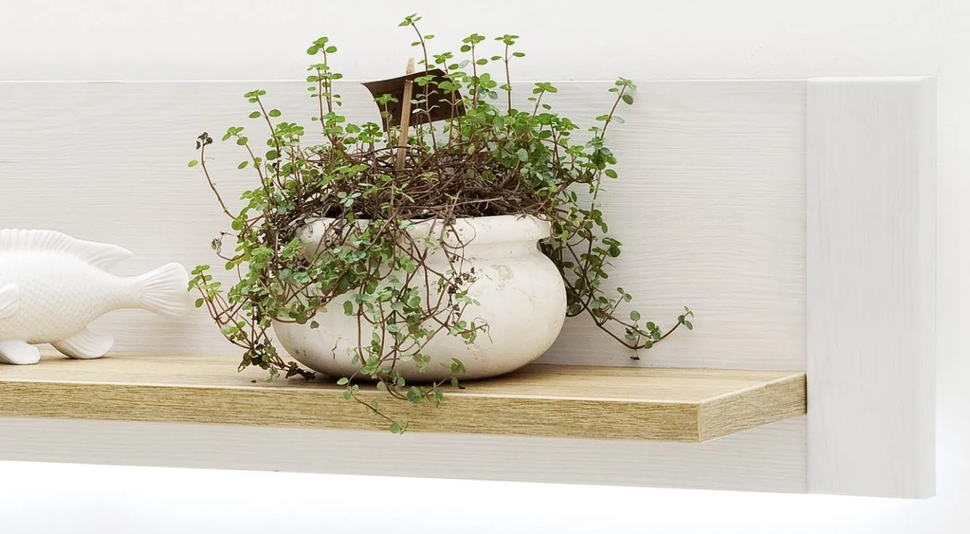 Wandboard Brixen | Landhaus modern | Pinie Aurelio / Grandson Oak mit LED Bandbeleuchtung