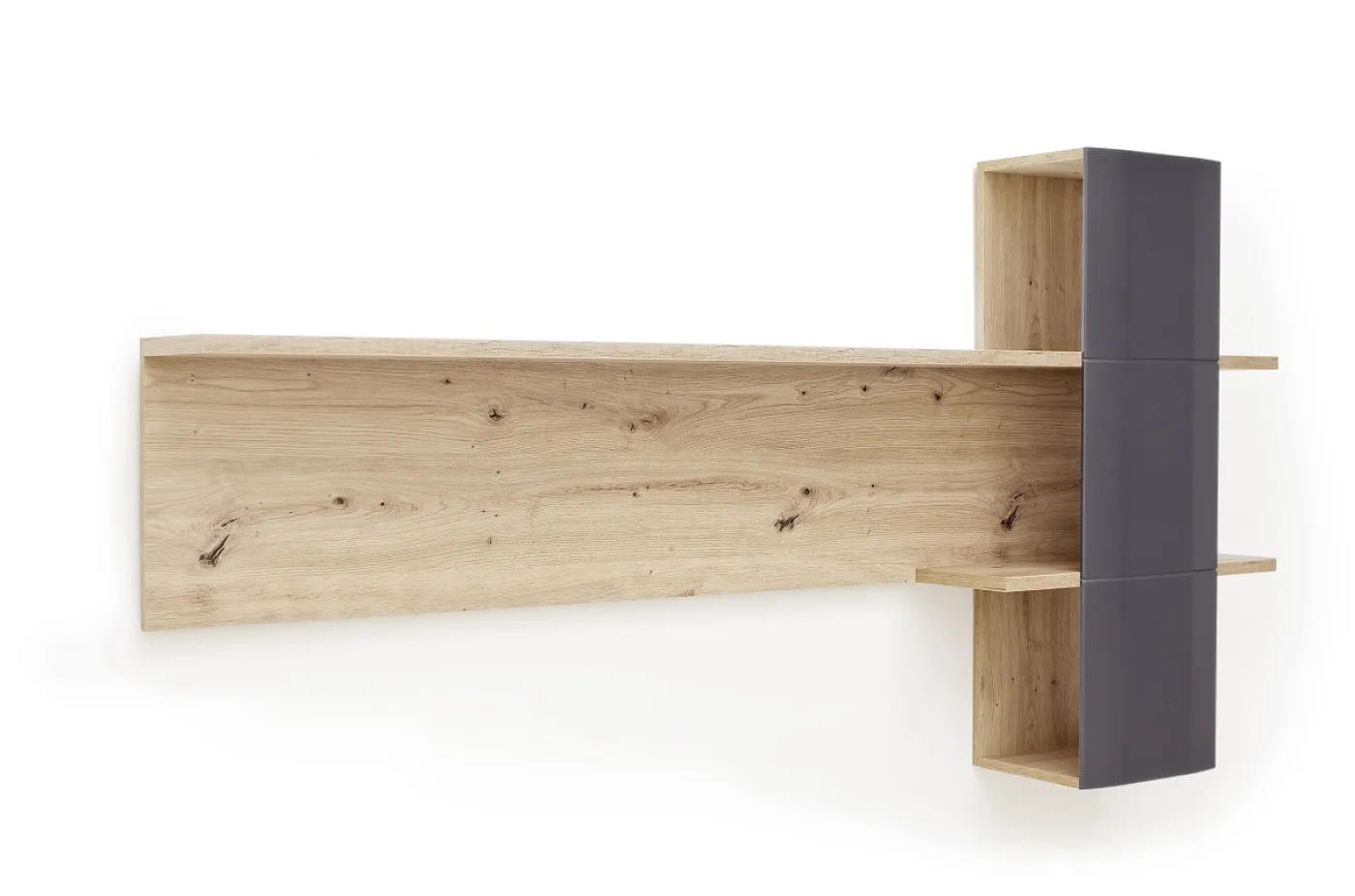 Wandboard Cordona 2 | Balkeneiche / anthrazit | LED Beleuchtung ohne Beleuchtung