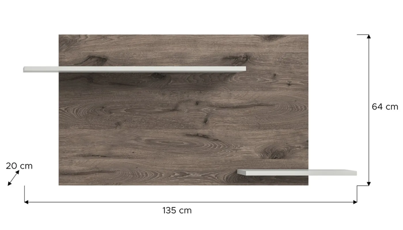 Wandboard Falcona | braun / hellgrau