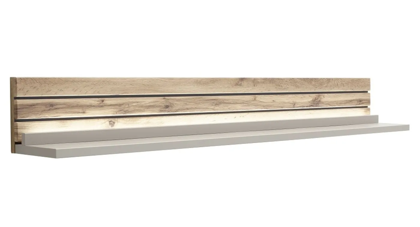 Wandboard Lüttich | Basalt / Wotan Eiche