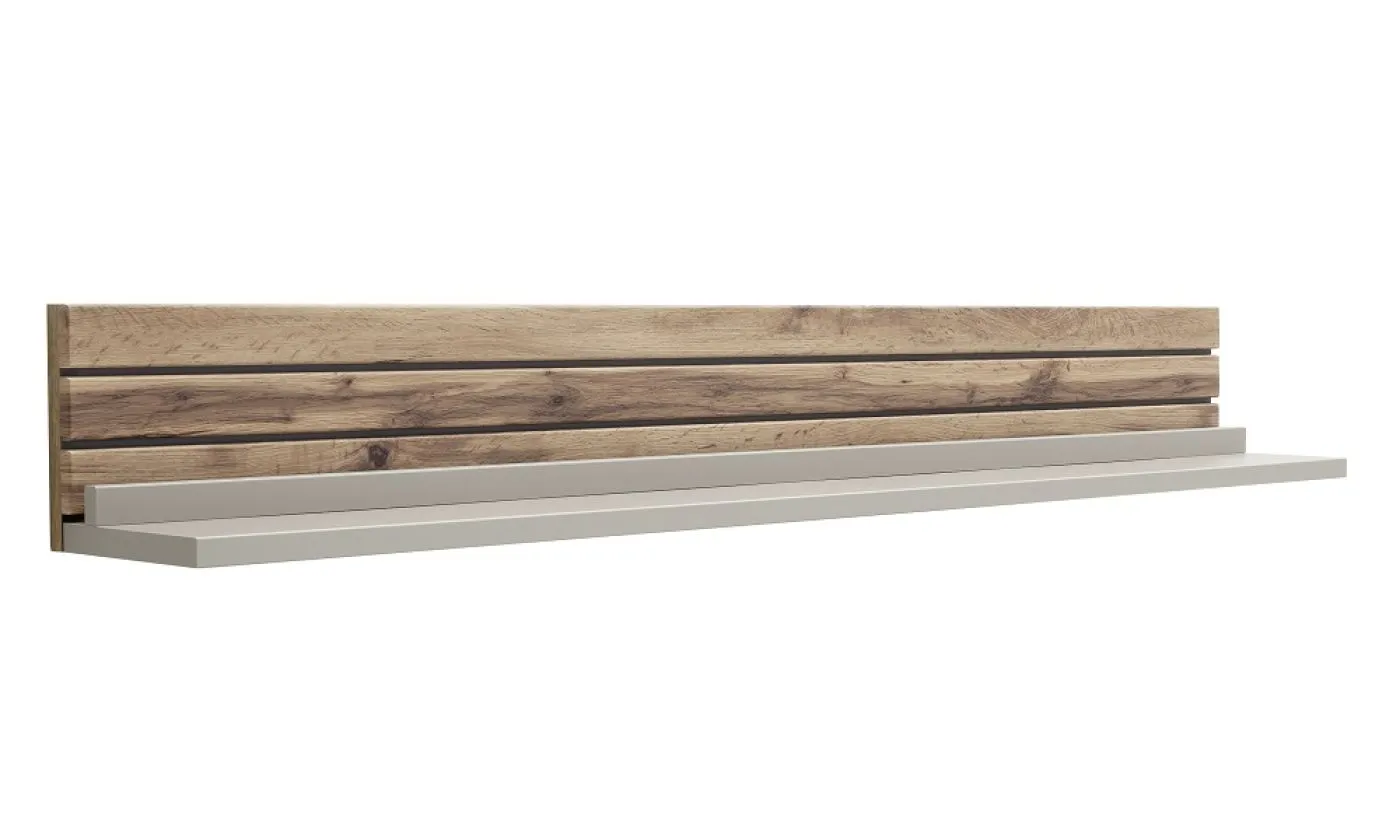 Wandboard Lüttich | Basalt / Wotan Eiche