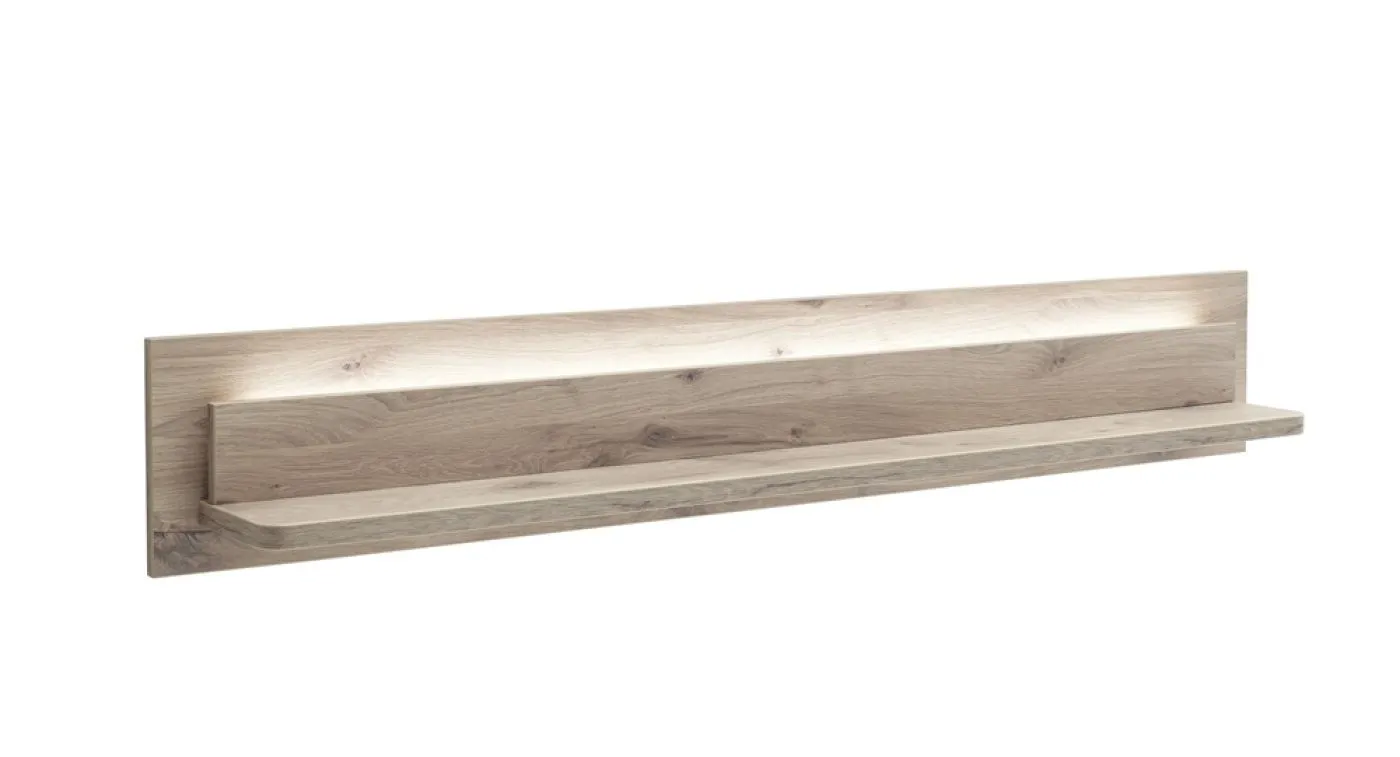 Wandboard Palermo | Viking Oak | mit LED Bandbeleuchtung