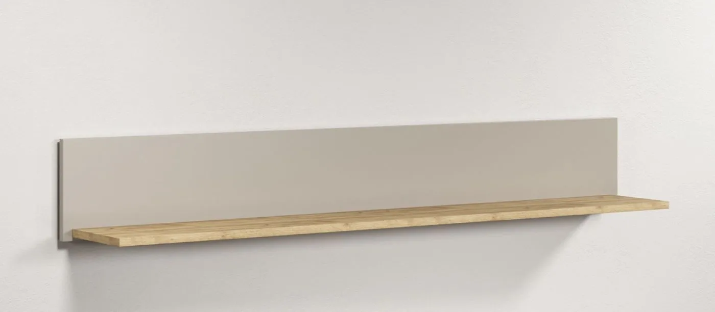 Wandboard Sao Paulo, Kaschmir Dekor, Wandmontiertes Board mit ebener Ablage – Ansicht 2