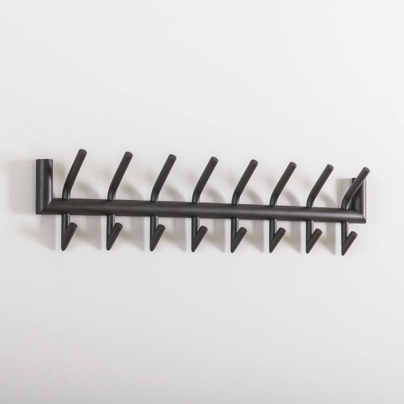 Wandgarderobe Garderobenpaneel Torino 2x8 Haken | Stahl | dunkelgrau