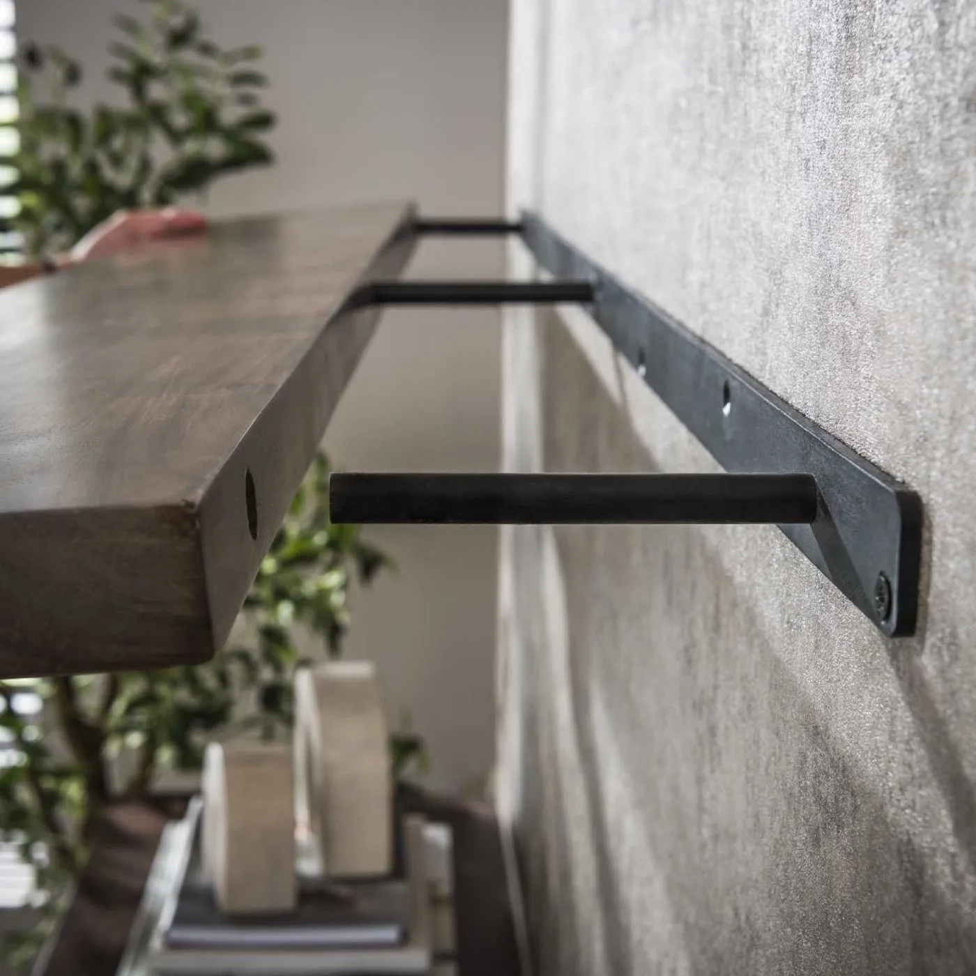 Wandregal Galia | 120cm | Akazie massiv | braun
