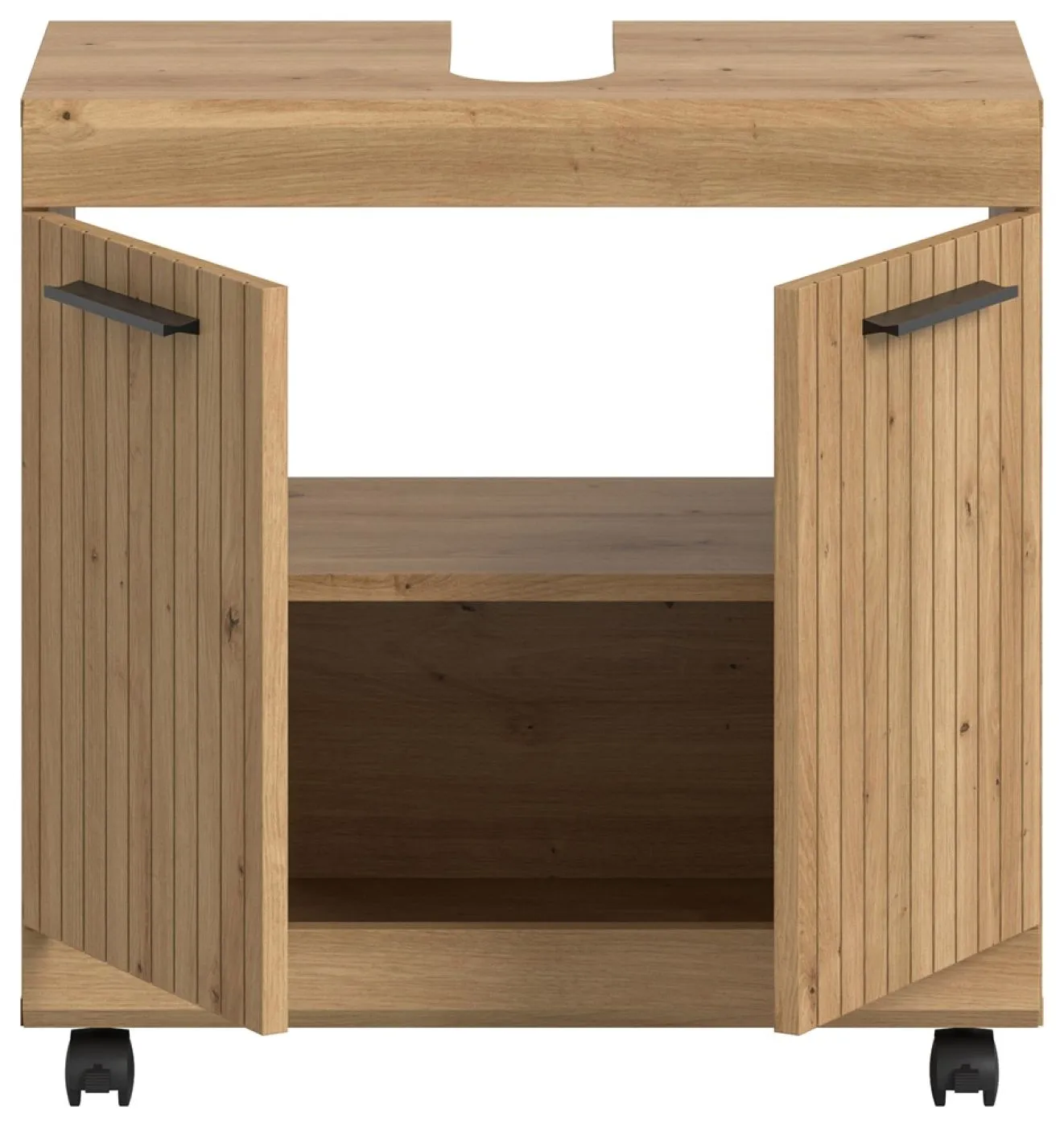 Waschbeckenunterschrank Scout auf Rollen | Artisan Eiche