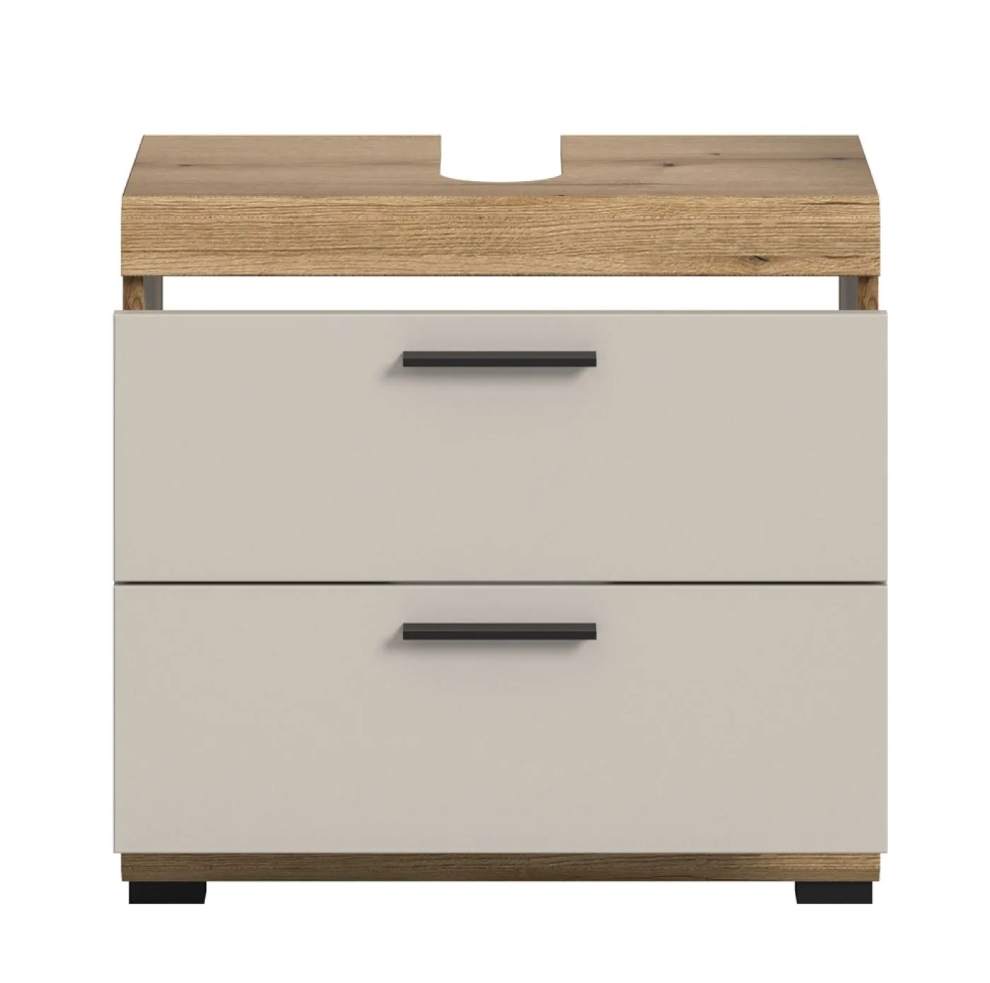 Waschbeckenunterschrank Scout | mit Schubkästen | Kaschmir / Evoak Oak