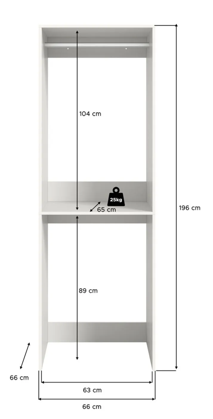 Waschmaschinenschrank Free 2 | weiß