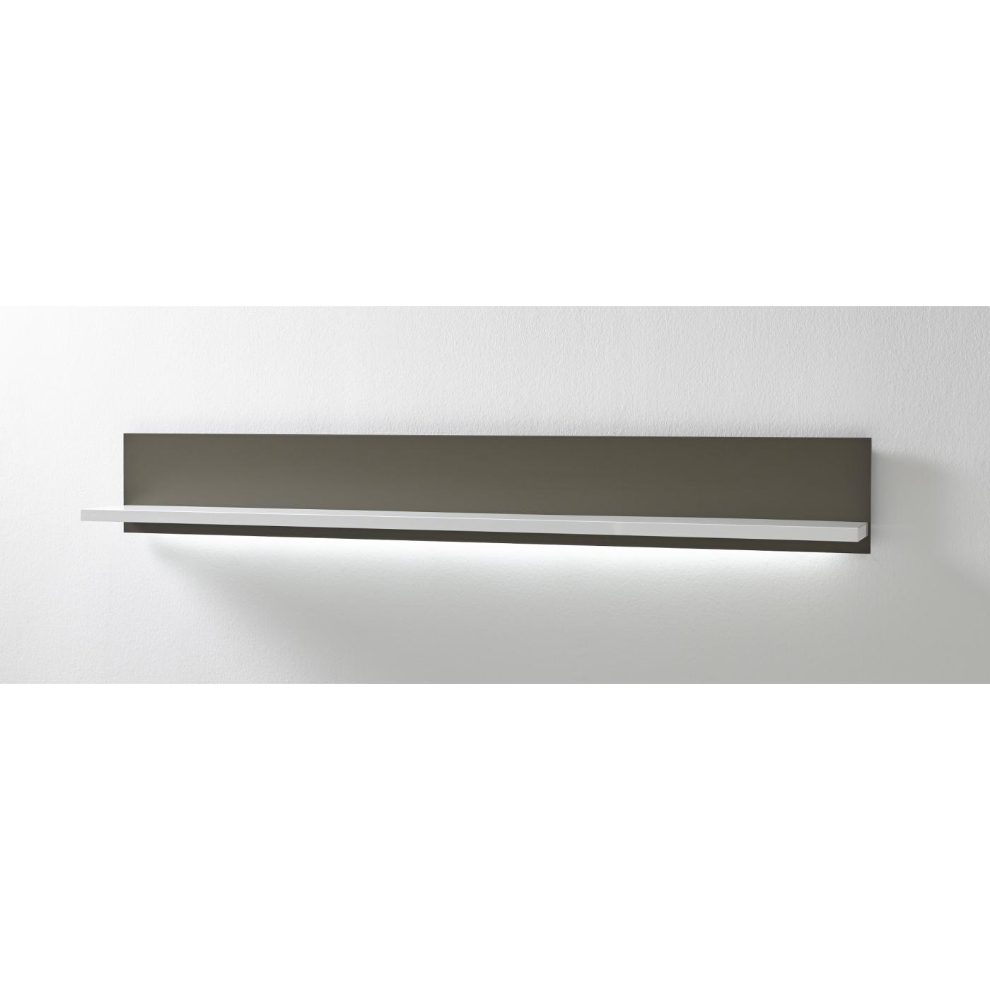 Wohnwand Trento 2 | weiß Hochglanz | 4-teilig | LED Beleuchtung