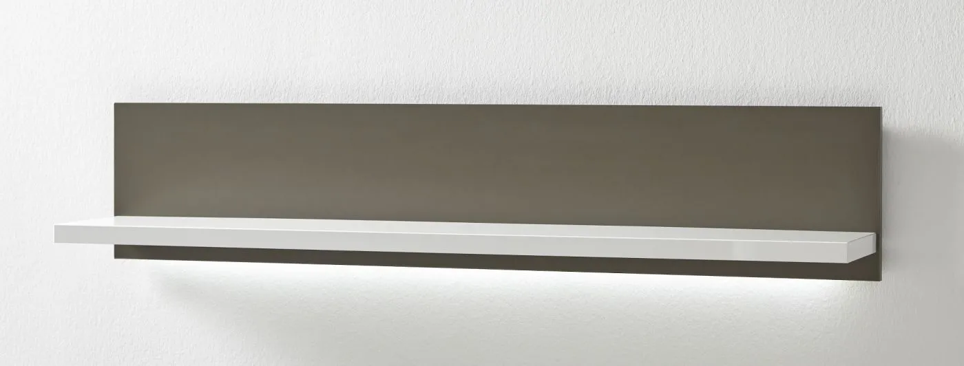 Wohnwand Trento 4 | weiß Hochglanz | 5-teilig | LED Beleuchtung 3
