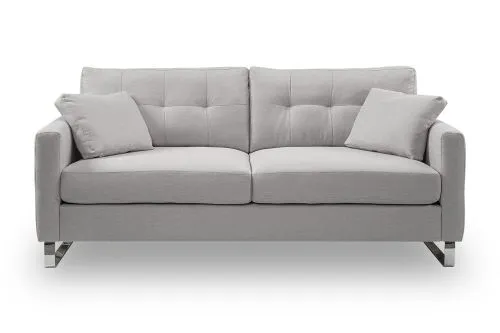 2,5-Sitzer Polstersofa Hera | 203cm | Flachgewebe | hellgrau