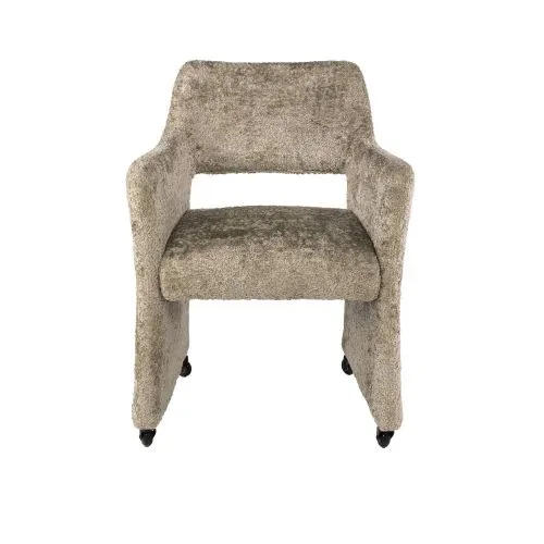 2er Set Stuhl Palio | mit Rollen | Alura sand