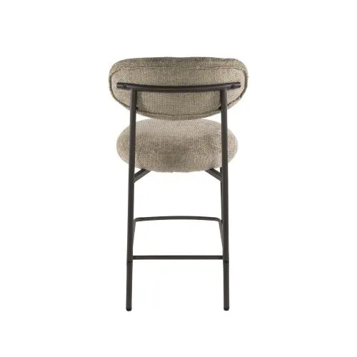 2er Set Barhocker Elysia | Cargo Stoff / Strukturgewebe | Sand