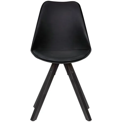 2er Set Esszimmerstuhl Avanti | Kunstleder | schwarz