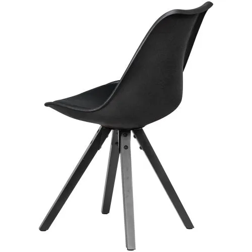 2er Set Esszimmerstuhl Avanti | Kunstleder | schwarz