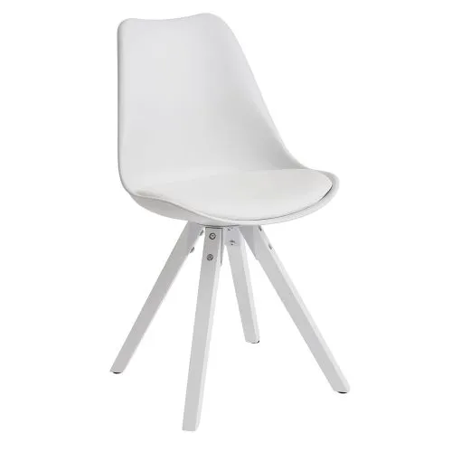 2er Set Esszimmerstuhl Avanti | Kunstleder | weiß