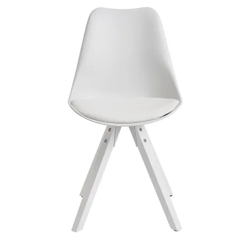 2er Set Esszimmerstuhl Avanti | Kunstleder | weiß