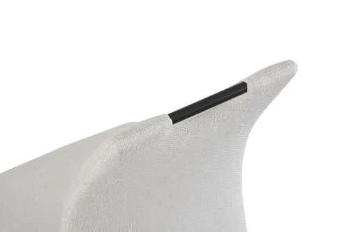 2er Set Freischwinger Hanna | Webstoff | creme