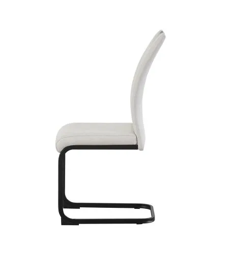 2er Set Freischwinger Hanna | Webstoff | creme