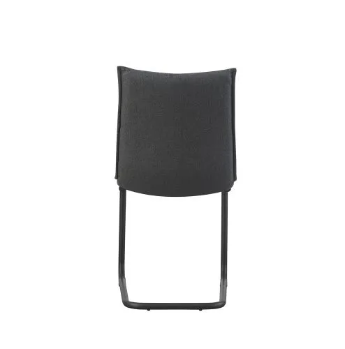 2er Set Freischwinger Sonja | Webstoff | anthrazit