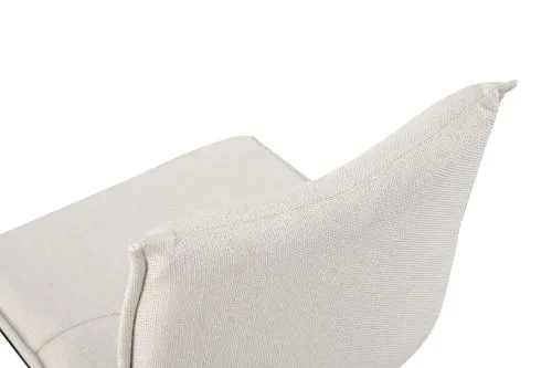 2er Set Freischwinger Sonja | Webstoff | creme