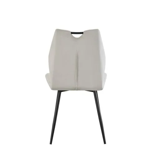 2er Set Stuhl Christin | Samtbezug | creme