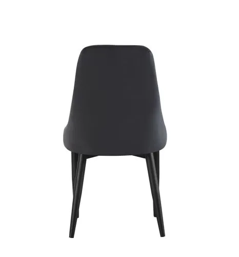2er Set Stuhl Claudia | Samtbezug | Anthrazit