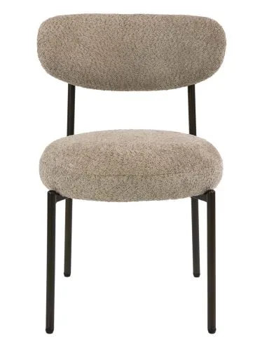 2er Set Stuhl Elysia | Cargo Stoff / Strukturgewebe | sand-braun