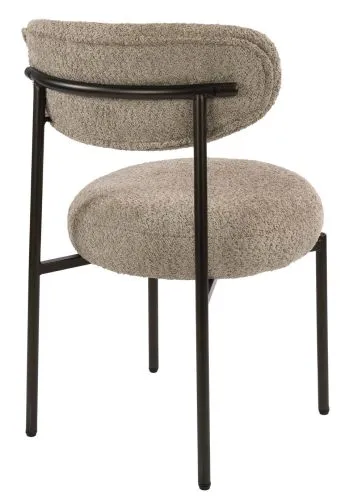2er Set Stuhl Elysia | Cargo Stoff / Strukturgewebe | sand-braun