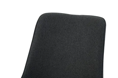2er Set Stuhl Emilia | Webstoff | drehbar | Anthrazit