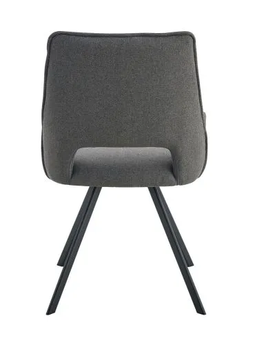 2er Set Stuhl Helen | Webstoff | anthrazit