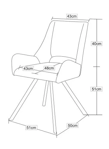 2er Set Stuhl Helen | Webstoff | creme