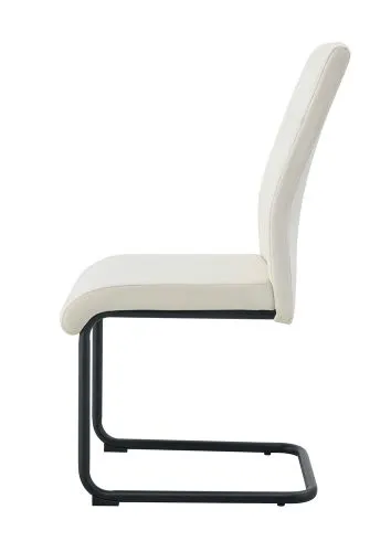 2er Set Stuhl Lisa | Samtbezug | creme