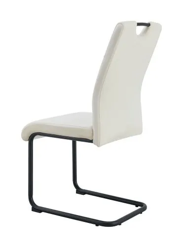 2er Set Stuhl Lisa | Samtbezug | creme