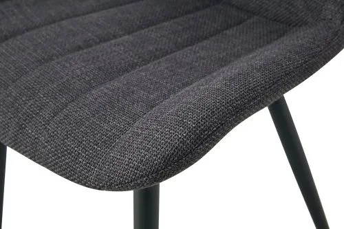 2er Set Stuhl Lotta | Webstoff | Anthrazit