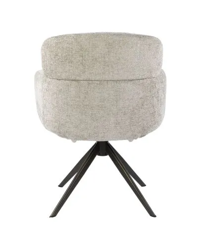 2er Set Stuhl Milagro | Hoven-Stoff / Chenillegewebe | drehbar | sand-braun