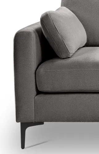 3,5-Sitzer Polstersofa Venti | 225cm | Webstoff | hellgrau