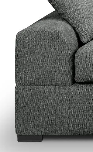 3-Sitzer Polstersofa Veda | 221cm | Strukturstoff | grau