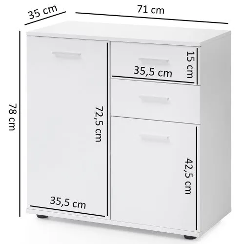 Sideboard Kommode Svenja | weiß