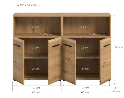 Bad Set Ice 3 | 2-teilig | Artisan Oak