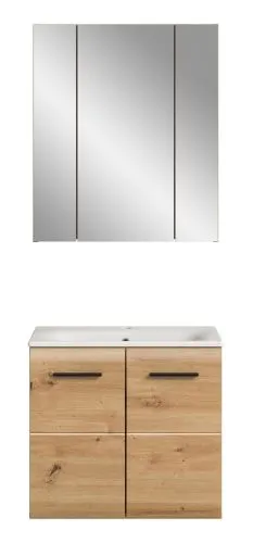 Bad Set Ice 3 | 2-teilig | Artisan Oak | inkl. Waschbecken ohne
