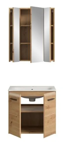 Bad Set Ice 3 | 2-teilig | Artisan Oak | inkl. Waschbecken ohne