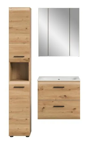 Bad Set Ice 5 | 3-teilig | Artisan Oak ohne Beleuchtung