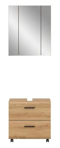Bad Set Ice auf Rollen | 2-teilig | Artisan Oak ohne