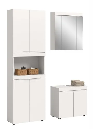 Bad Set Viana | 3-teilig | weiß ohne Badaufsatzleuchte