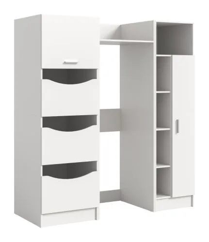 Bad Set Waschmaschinenschrank Set Free 1 | 3-teilig | weiß