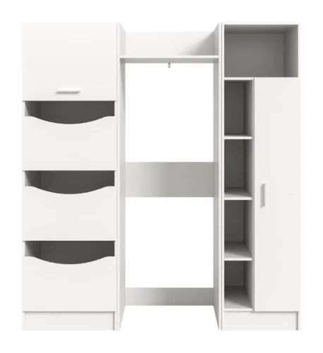 Bad Set Waschmaschinenschrank Set Free 1 | 3-teilig | weiß